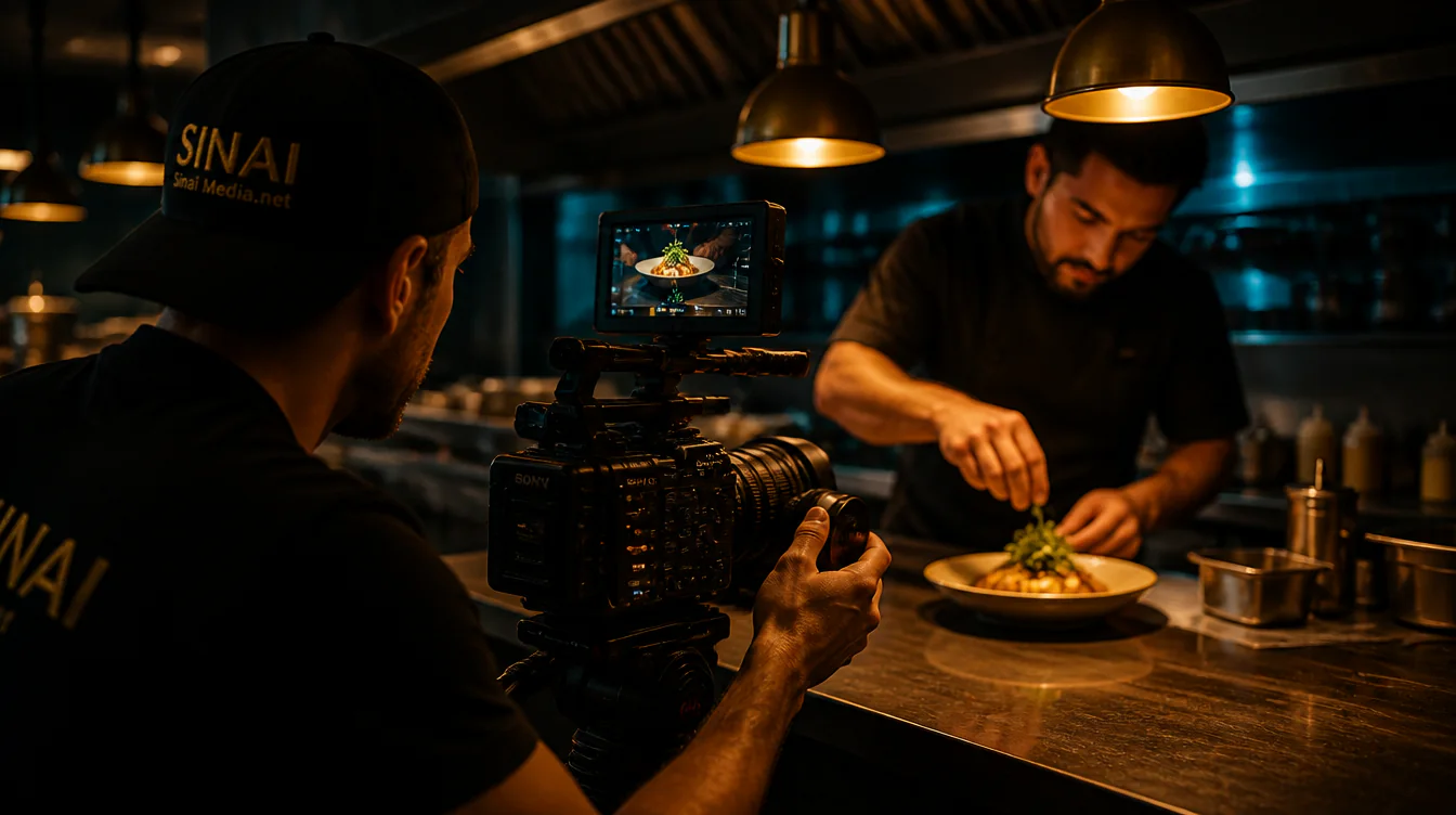 Growth Video Package supporting image showing growth video kitchen filming for Sinai Media clients in Woodstock and the Atlanta area.